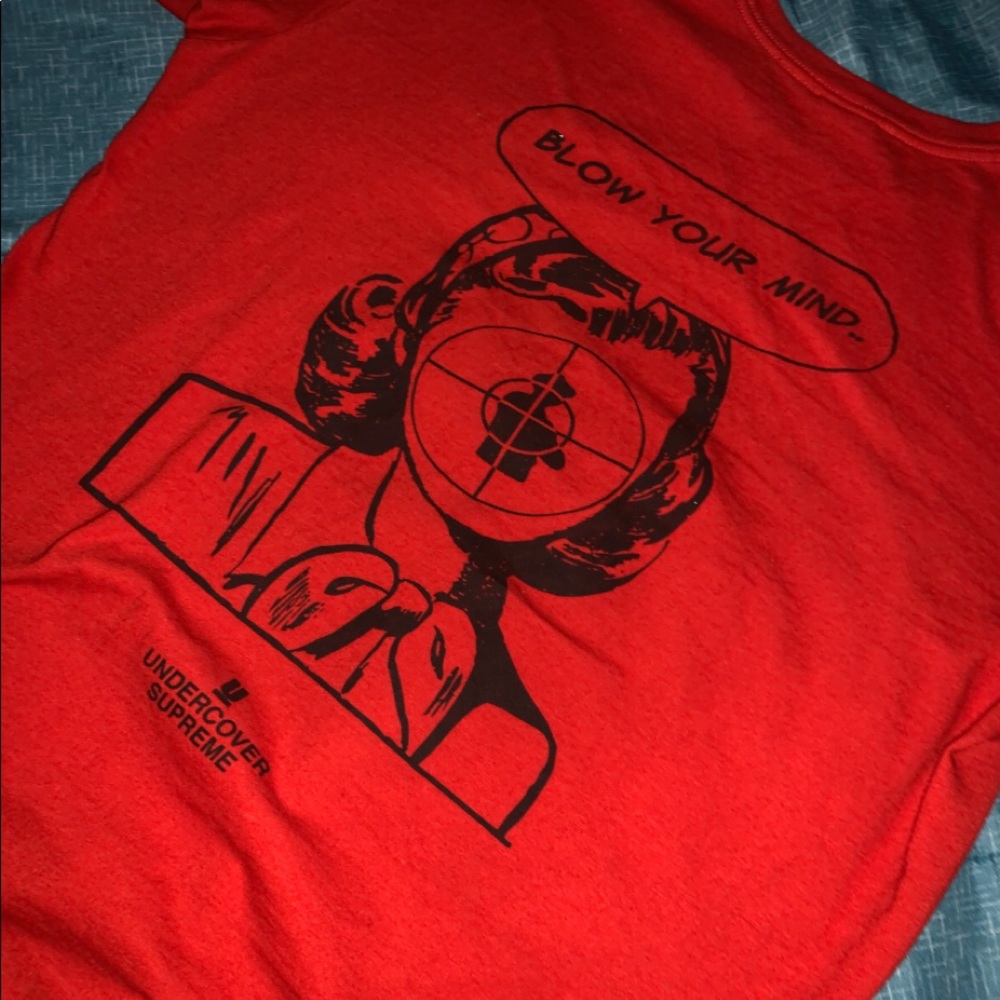 supreme x undercover x public enemy tee